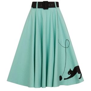 Collectif cat circle skirt 8 NWT